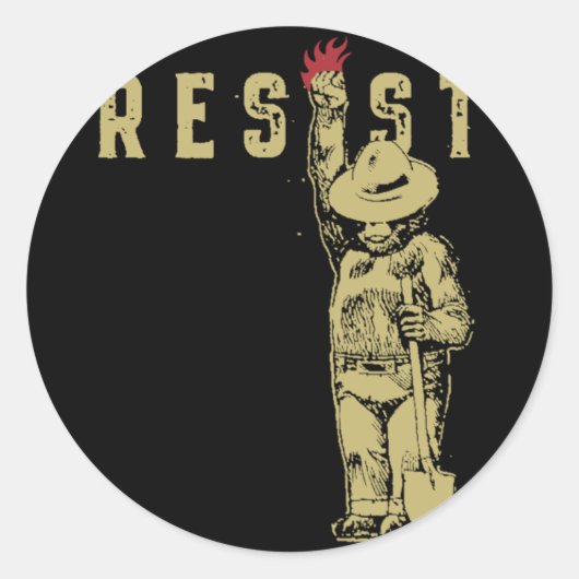 Smokey De Weerstand Beer Kostuum Sticker 2 (Voorkant)