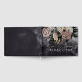 Smokey Donker Zwart Rose Boeket Bruiloft Gastenboek (Volledig)