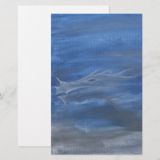 Smokey Dragon Briefpapier (Voorkant / Achterkant)