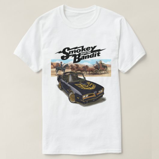 Smokey en de Bandit Car T-shirt (Design voorkant)