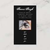 Smokey Eye Silver Visitekaartje (Achterkant)