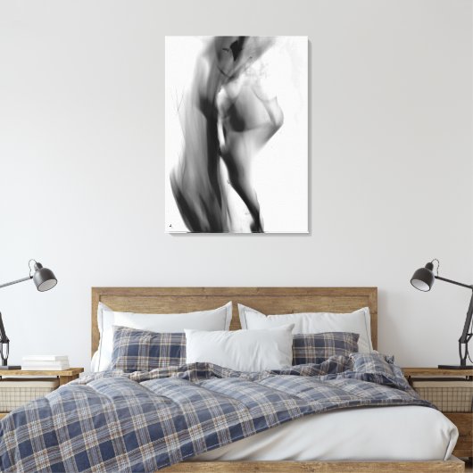 Smokey flames canvas afdruk (Insitu (Slaapkamer))