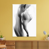 Smokey flames canvas afdruk (Insitu (Woonkamer))