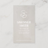 smokey floral visitekaartje (Achterkant)