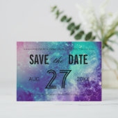 Smokey Galaxy Bewaar de Datumkaarten Save The Date (Staand voorkant)