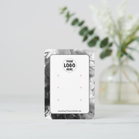 Smokey Gothic grote Multi Oorbel Display Combo Visitekaartje (Staand voorkant)