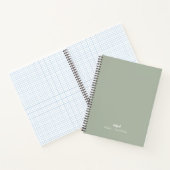 Smokey green notitieboek (Binnen)