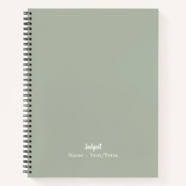 Smokey green notitieboek