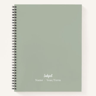 Smokey green notitieboek