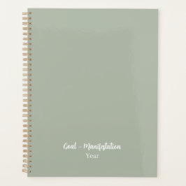Smokey green planner