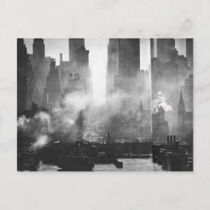 Smokey Gritty NYC Black en White Skyline Briefkaart
