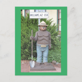 Smokey het Beer op Route 66 Briefkaart