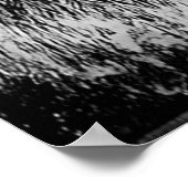 Smokey het Beer Zwart-wit Poster (Hoek)