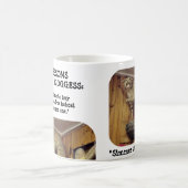 Smokey het bobcat zegt "Simmer Down". Koffiemok (Center)