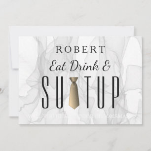 Smokey Marble Suit-up Wil je mijn groomsman zijn? Kaart
