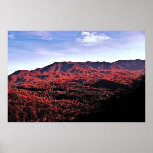 Smokey Mountain Autumn Poster (Voorkant)