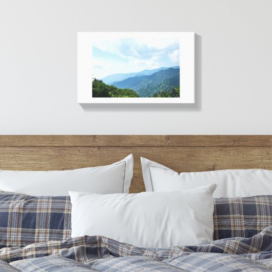 Smokey Mountain Canvas Afdruk (Insitu (Slaapkamer))