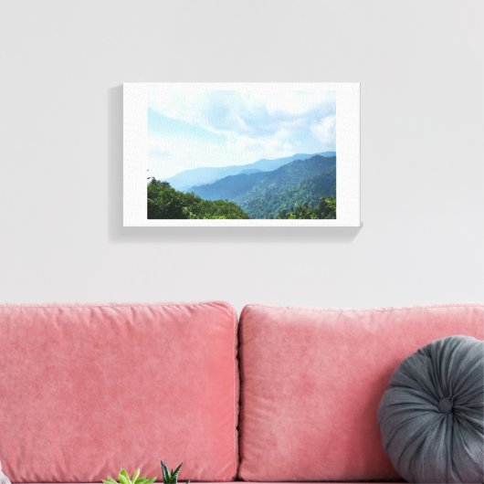 Smokey Mountain Canvas Afdruk (Insitu (Woonkamer))