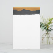 Smokey Mountain Sunrise Briefpapier (Staand voorkant)