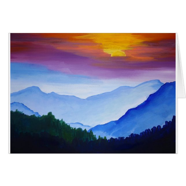 Smokey Mountain Sunset (Voorkant Horizontaal)