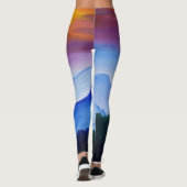 Smokey Mountain Sunset Leggings (Achterkant)