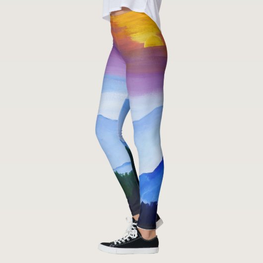 Smokey Mountain Sunset Leggings (Links)