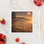 Smokey Mountains Birthday Napkins Servet (Insitu)