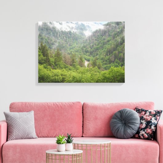 Smokey Mountains Canvas Afdruk (Insitu (Woonkamer))