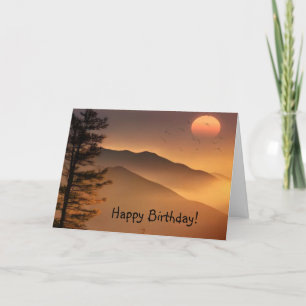 Smokey Mountains Happy Birthday Bedankkaart