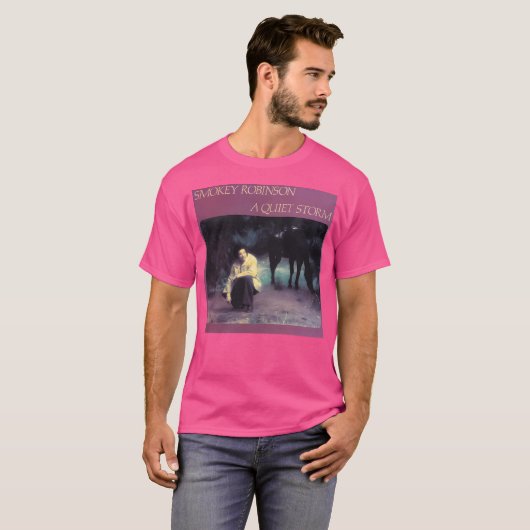 Smokey Music Robinson Een rustig Storm. T-shirt (Voorkant volledig)