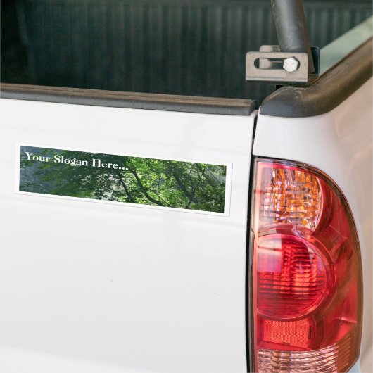 Smokey Paths Trails Forests Bossen Bumpersticker (Op Truck)