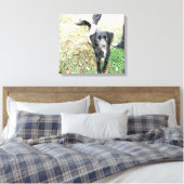 Smokey Poses for Camera Canvas Print (Insitu (Slaapkamer))