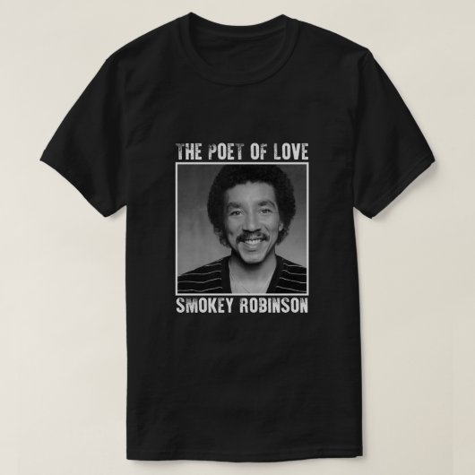Smokey Robinson - De dichter van de liefde T-shirt (Design voorkant)