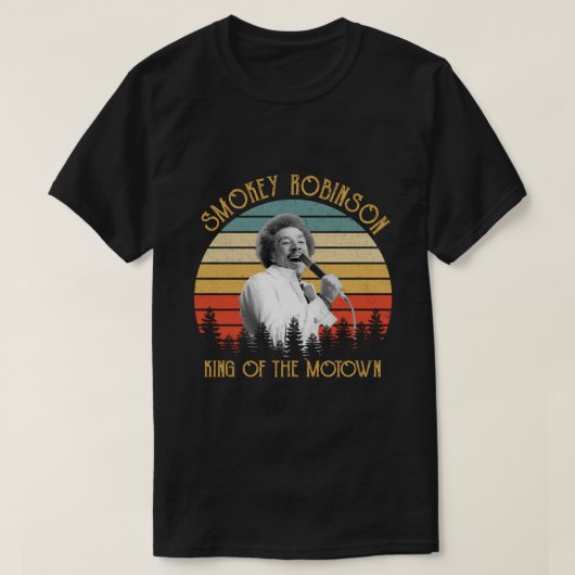  Smokey Robinson De koning van Motown T-shirt (Design voorkant)