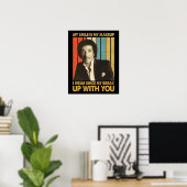 Smokey Robinson Quotes - Mijn glimlach is mijn mak Poster (Thuiskantoor)