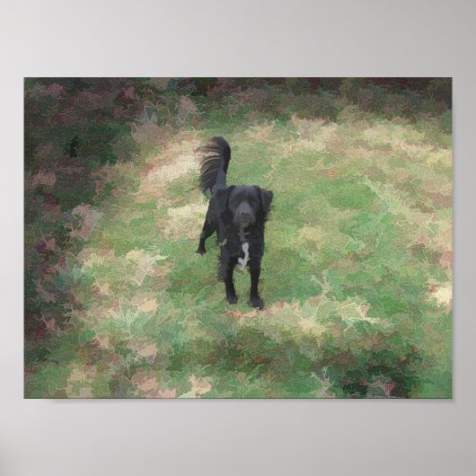 Smokey Soft and Simple Abstract Painting Poster (Voorkant)