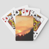 Smokey Sunset over de bergen... Speelkaarten (Achterkant)