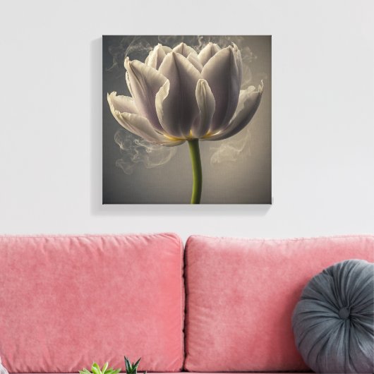 Smokey Tulip Canvas Afdruk (Insitu (Woonkamer))