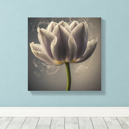 Smokey Tulip Canvas Afdruk (Insitu (Houten vloer))
