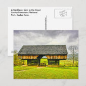 Smokies Cades Cove Cantilever Barn Tipton Place Briefkaart (Voorkant / Achterkant)