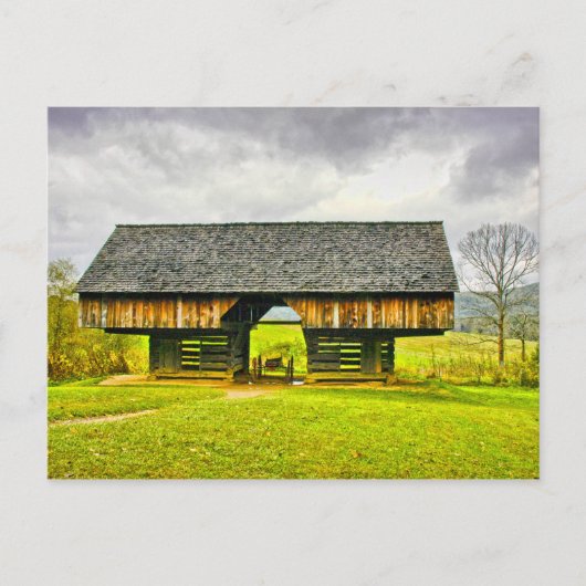 Smokies Cades Cove Cantilever Barn Tipton Place Briefkaart (Voorkant)