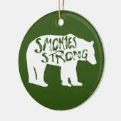 Smokies Sterk Beer Keramisch Ornament (Links)