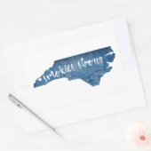 Smokies Sterke North Carolina Houtkorrel Rechthoekige Sticker (Envelop)