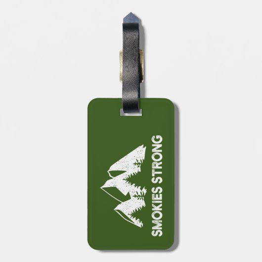 Smokies Strong Bagagelabel (Achterkant verticaal)