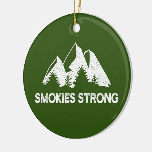 Smokies Strong Keramisch Ornament (Links)