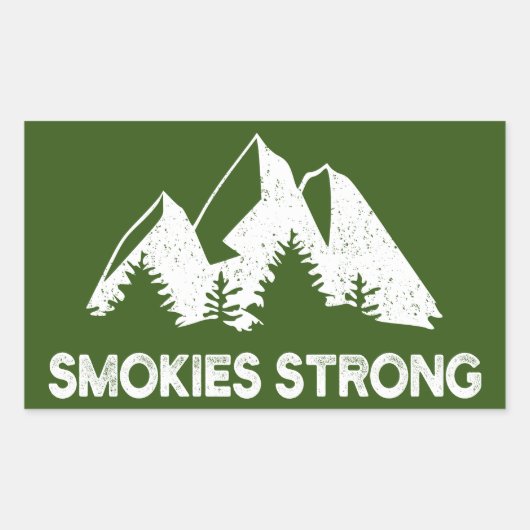 Smokies Strong Rechthoekige Sticker (Voorkant)