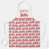 Smokin Barbecue Custom Name Schort (Voorkant)