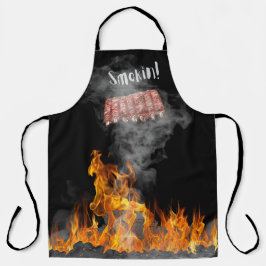 Smokin BBQ Ribs Apron Schort