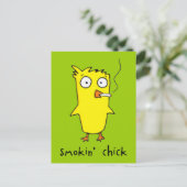 Smokin’ Chick-Briefkaart Briefkaart (Staand voorkant)