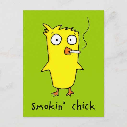 Smokin’ Chick-Briefkaart Briefkaart (Voorkant)